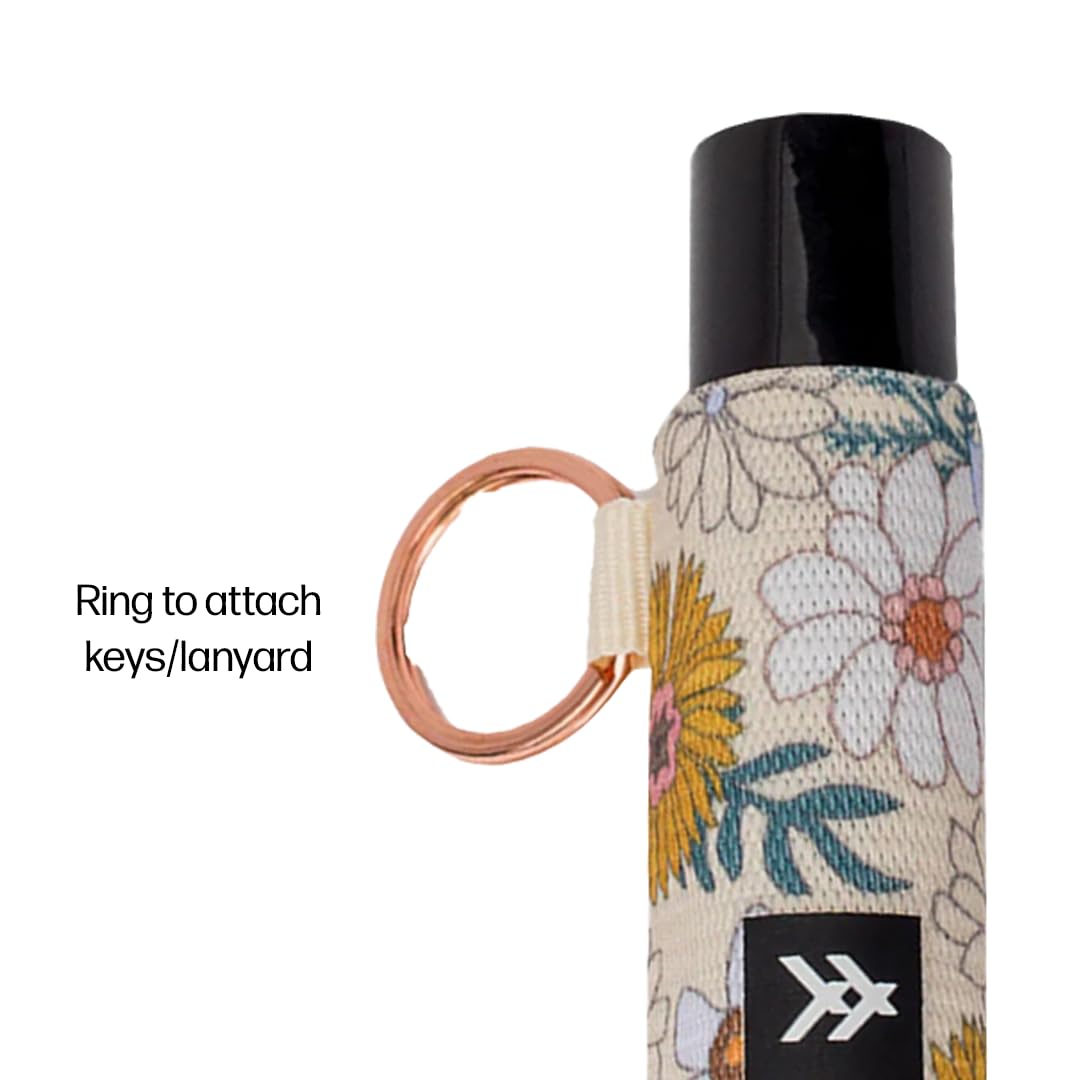 Thread Wallets Elastic Chapstick and Lip Gloss Holder Keychain (Blossom)