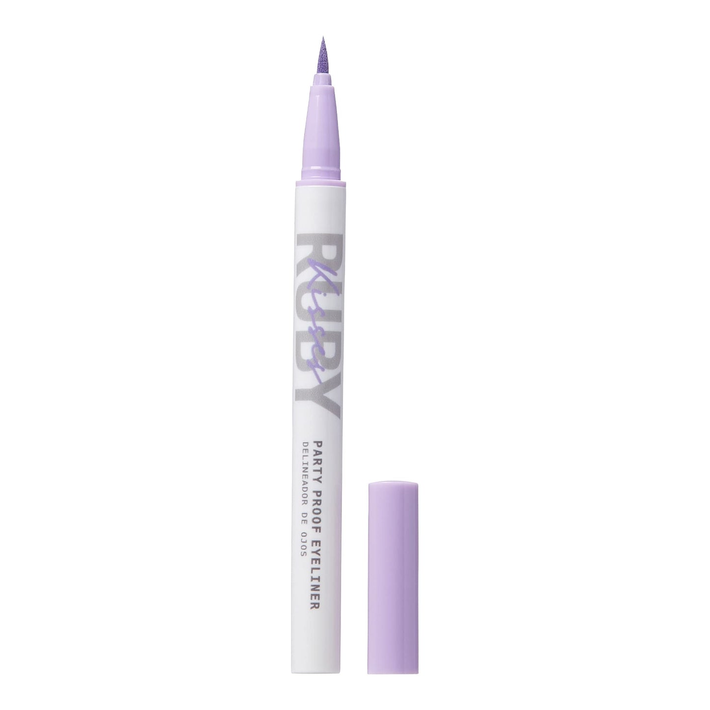 Ruby Kisses Party Proof Eyeliner, Pastel Colors Premium Felt-tip Waterproof Long-lasting Eyeliner (Lavender Latte)