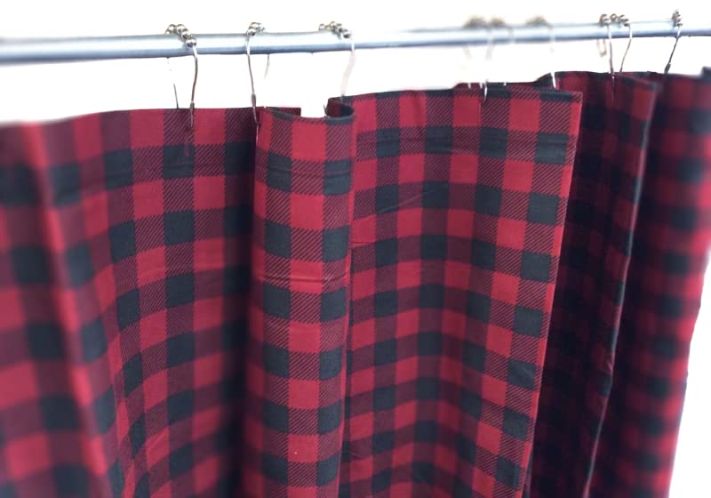 VIRAH BELLA Rustic Shower Curtain Set - Cloth Shower Curtain - Shower Curtains for Bathroom - Farmhouse Shower Curtain - Decorative Shower Curtain…