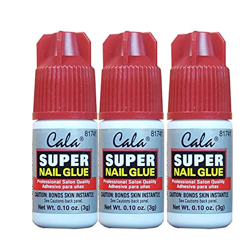 CALA Super Nail Glue - Professional Quick Dry Nail Glue Adhesive for False Nails, Tips & Art Accessories - Salon Quality Strong Hold for Natural Nail