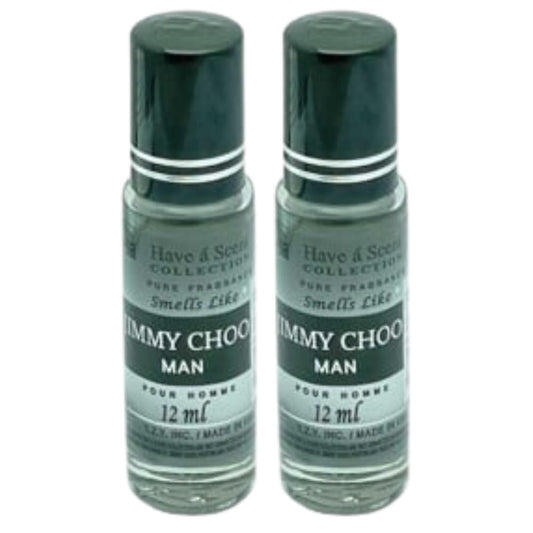 E de B Smell Like Jimmy CH Man Pour Homme Roll On Oil 12ml (Pack of 2) Beauty & Personal Care E de B