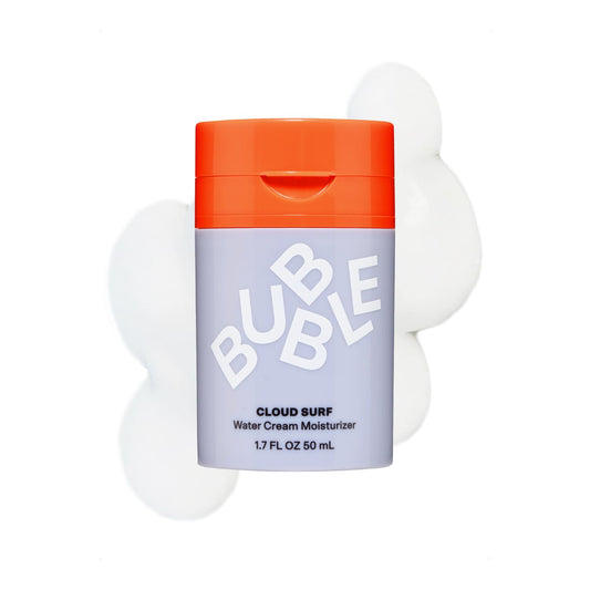 Bubble Skincare Cloud Surf Water Cream Moisturizer - Mattifying & Hydrating Moisturizer for Oily Skin - Lightweight Travel Face Moisturizer to Help