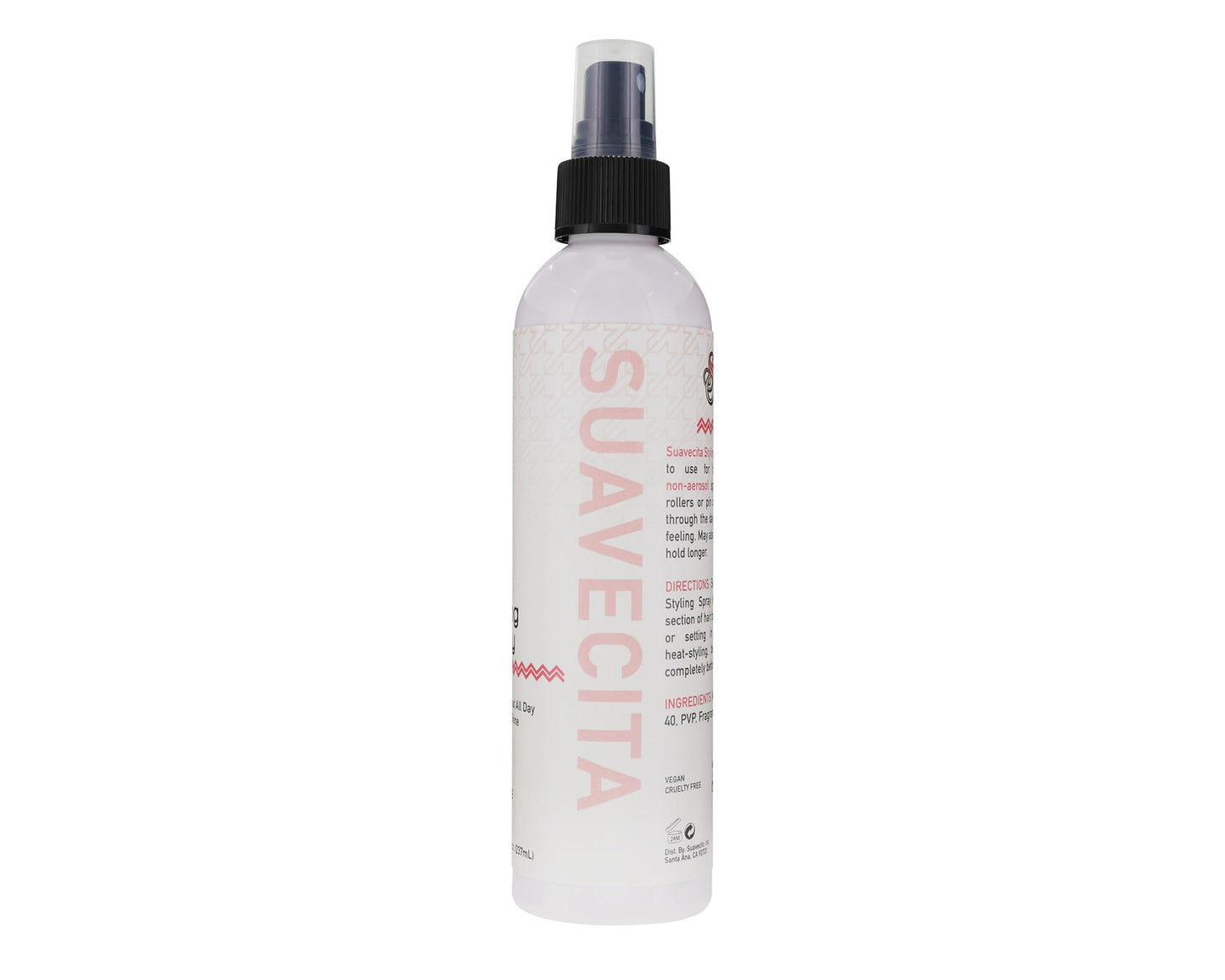 Suavecita Styling Spray for Women 8 oz Non-Aerasol Pump Spray Wild Berry Scent - Helps Styles Last All Day With Medium Shine - Great for Creating