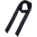 Tangseajiao 1 Pc Black Satin Belt, Ribbon Long Sash Belt for Dress, Wedding,Birthday, Special Occasion Accessories for Ladies, Women