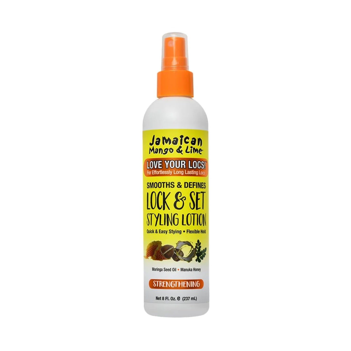 Jamaican Mango & Lime Love Your Locs Lock & Set Styling Lotion - Long-Lasting Hold & Shine for Locs, Braids, Twists & Natural Hair - Flake-Free