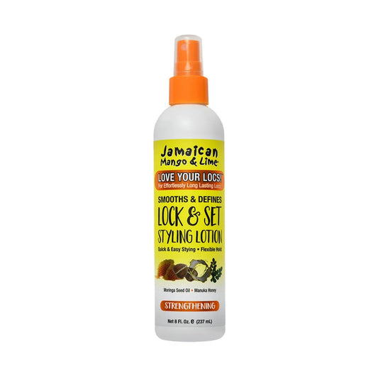 Jamaican Mango & Lime Love Your Locs Lock & Set Styling Lotion - Long-Lasting Hold & Shine for Locs, Braids, Twists & Natural Hair - Flake-Free