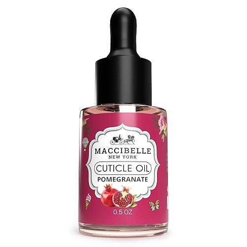 Maccibelle Cuticle Oil 0.5 oz for Dry Cracked Cuticles (Pomegranate)