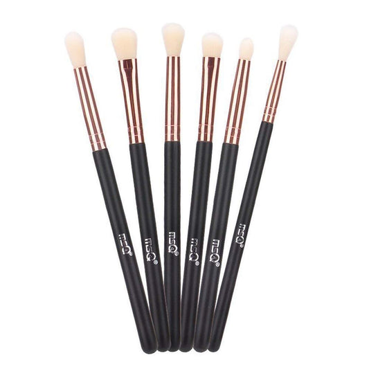 MSQ Eye Brush Set Rose Gold 6pcs Eyeshadow Set Eyebrow Brush Makeup Brushes Eyeliner Brush for Eyeshadow, Eyebrow, Eyeliner, Blending, Concealer, Best