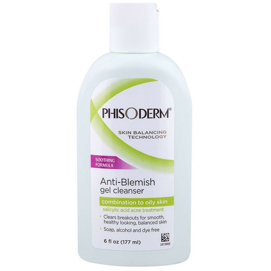 pHisoderm Anti-Blemish Gel Cleanser 6 Fluid Ounce (Pack of 9)