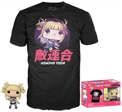 Funko My Hero Academia POP! Tees Himiko Unmasked Exclusive Vinyl Figure & T-Shirt [Small]