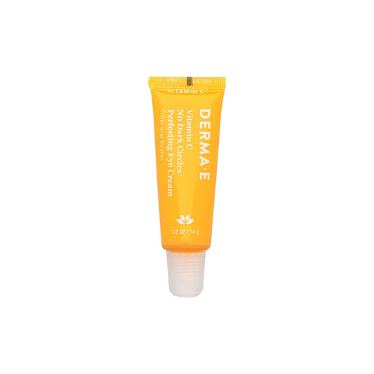 Derma E Vitamin C No Dark Circles Perfecting Eye Cream, 0.5 Oz, Color Correcting Vitamin C Eye Cream with Turmeric and Caffeine for Fine Lines