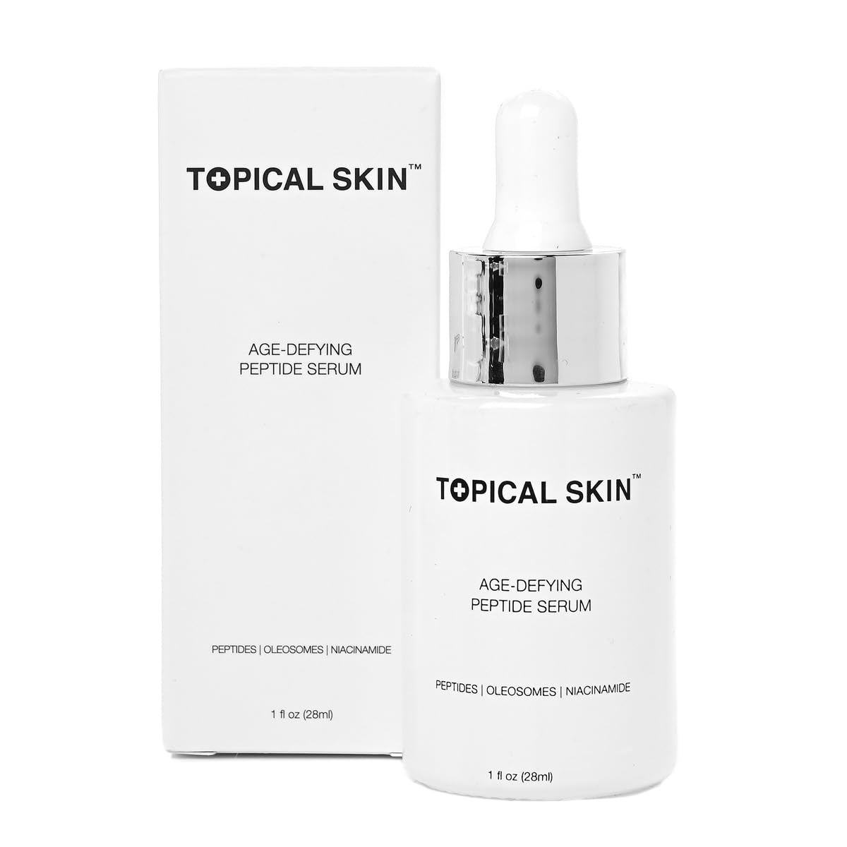 Topical Skin Hydrating Age-defying Peptide Serum Essence with Oleosomes and Anti-Glycation Carnosine, Clean Beauty Cosmeceuticals,1 fl.oz.