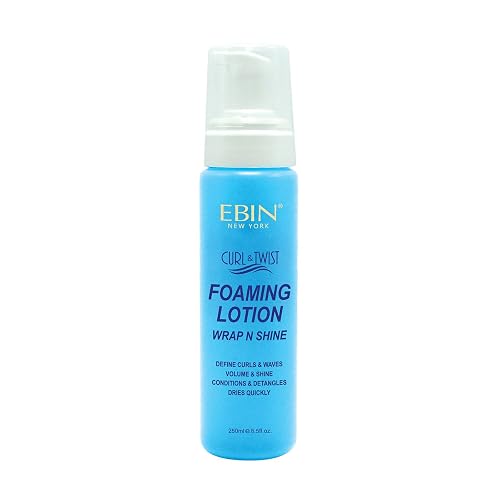 Curl & Twist Foaming Lotion Original - 8.5 oz/ 250ml | Enhancing Natural High Shine Curls, Taming Flyaways, Adding Volume - All Day Definition