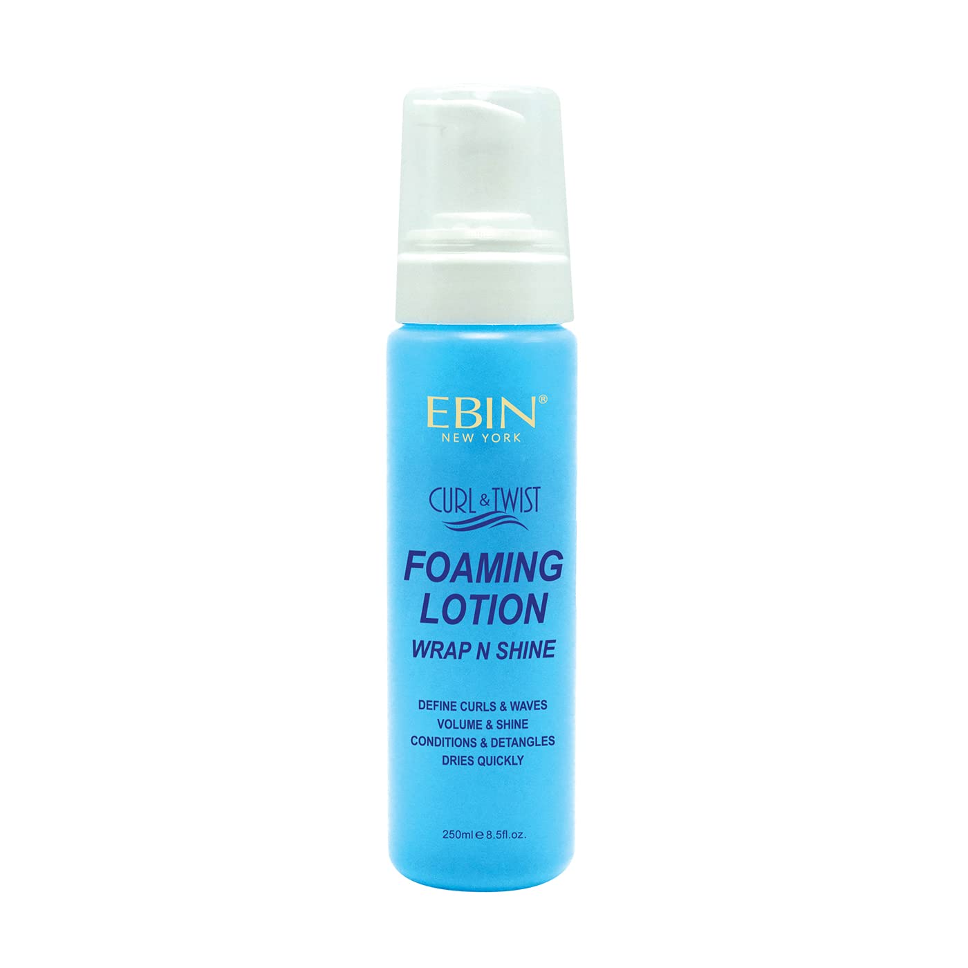 Curl & Twist Foaming Lotion Original - 8.5 oz/ 250ml | Enhancing Natural High Shine Curls, Taming Flyaways, Adding Volume - All Day Definition