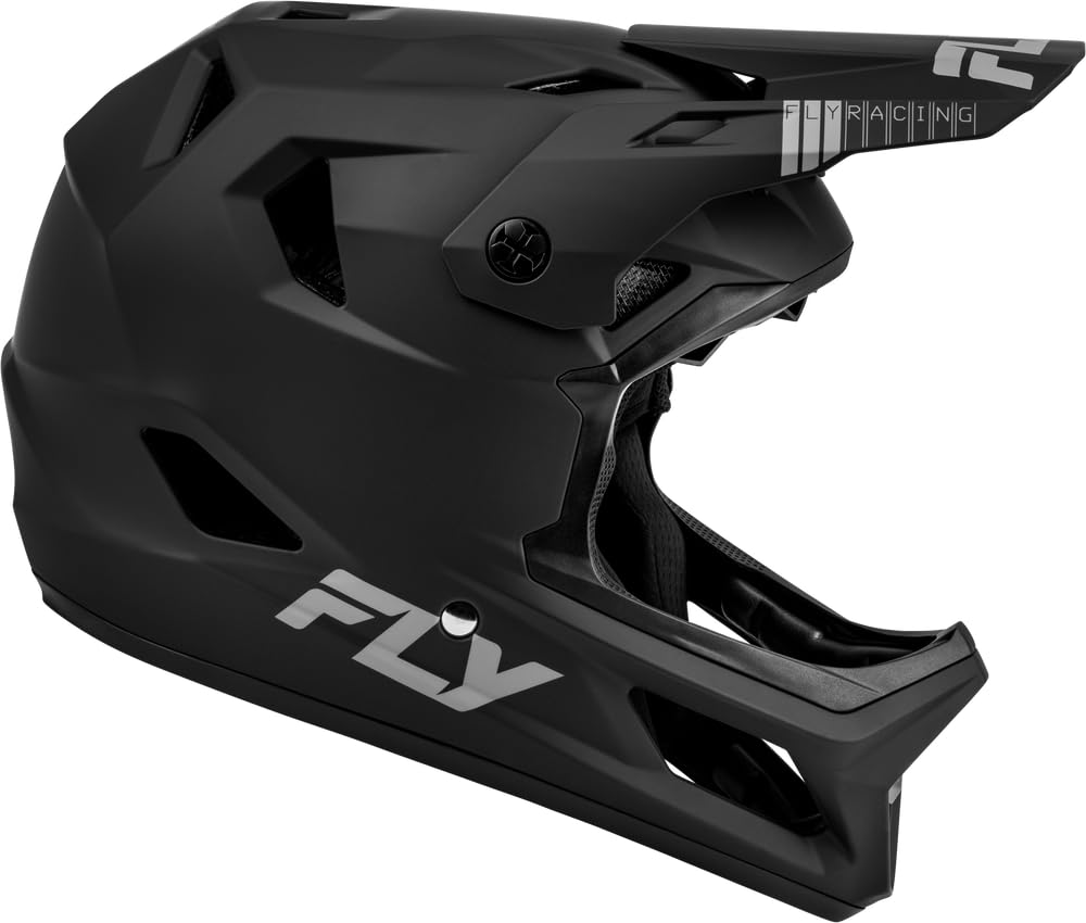 Fly Racing Rayce MTB/BMX Bicycle Helmet (Black, Medium)