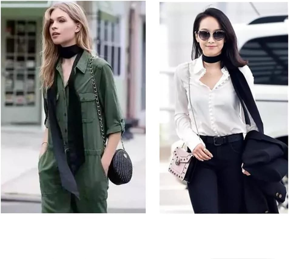 Tangseajiao 1 Pc Black Satin Belt, Ribbon Long Sash Belt for Dress, Wedding,Birthday, Special Occasion Accessories for Ladies, Women