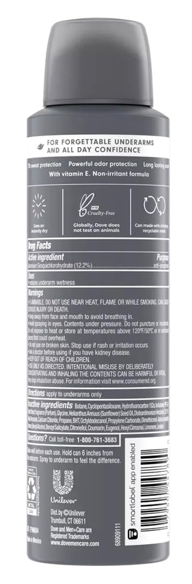 Dove Men+Care Stain Defense Antiperspirant Deodorant Dry Spray, Cool, 3.8 oz (Pack of 2) Beauty and Personal Care DOVE MEN + CARE