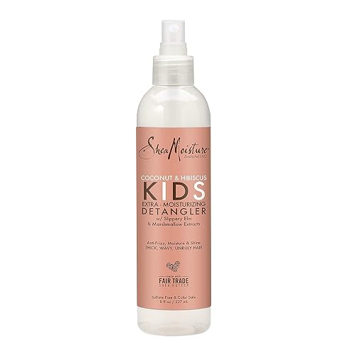 Shea Moisture Coconut & Hibiscus Kids Extra-Moisturizing Detangler, 8 Ounce