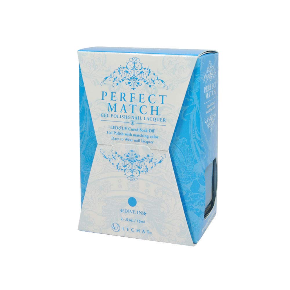LeChat Perfect Match Gel Polish, Dive In, 0.5 fluid_ounces, PMS199 Beauty & Personal Care LECHAT