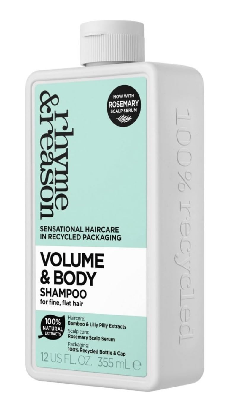 Rhyme & Reason 12 fl oz VOLUME & BODY Shampoo and Conditoner Set For Fine, Flat Hair