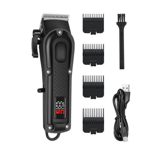 Hair Clippers for Men Professional, Cordless Electric Hair Trimmer with Fast Charging Port, LED Screen, 4 Limit Combs Hair Cutting Kit, Barber & Home Beauty and Personal Care QDKVTNDJZ