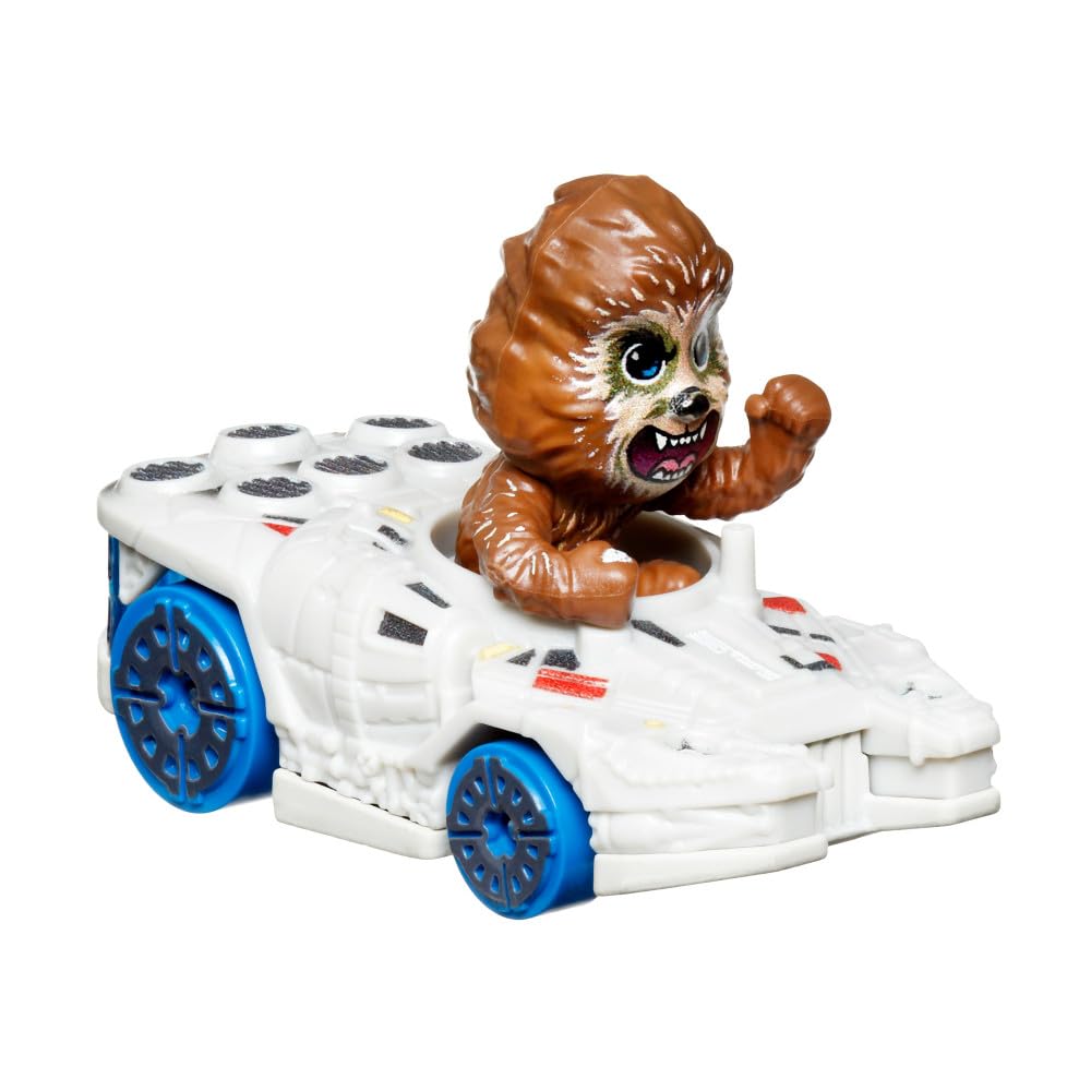 Hot Wheels RacerVerse Vehículo de Juguete Chewbacca en el Falcon