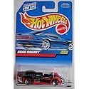 Hot Wheels Black/RED Road Rocket #1099 Silver Wire Wheels