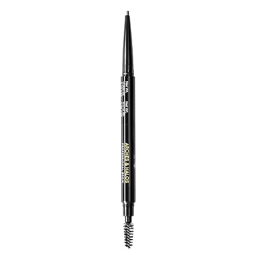 Arches and Halos 2 in 1 Defining Eyebrow Pencil and Powder - Brow Powder with Spoolie Brush - Shape and Fill for Natural Look - Espresso - 0.017 oz