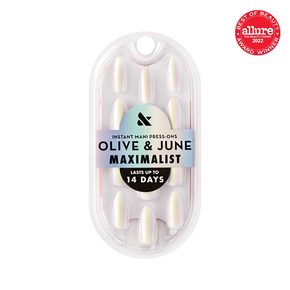 Olive & June Maximalist Instant Mani Press-On Nails (Glue) | 42 Fake Nails, 21 Sizes | Non-Toxic, Long-Lasting Big, Bold Gorgeous Realistic Look | Beauty & Personal Care Olive & June