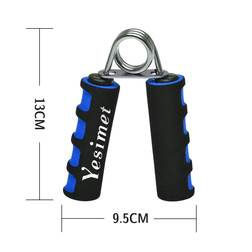 E-smartinlife Hand Grip Strengthener Set, Finger Gripper - Soft Foam Hand Exerciser for Quickly Increasing Wrist Forearm and Finger Strength, 2 Pack