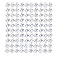 100 Pieces-Pack Mini Hair Claw Clips Plastic Claws Pins Clamps Small Jaw for Girls and Women Gifts(1.0cm clear)