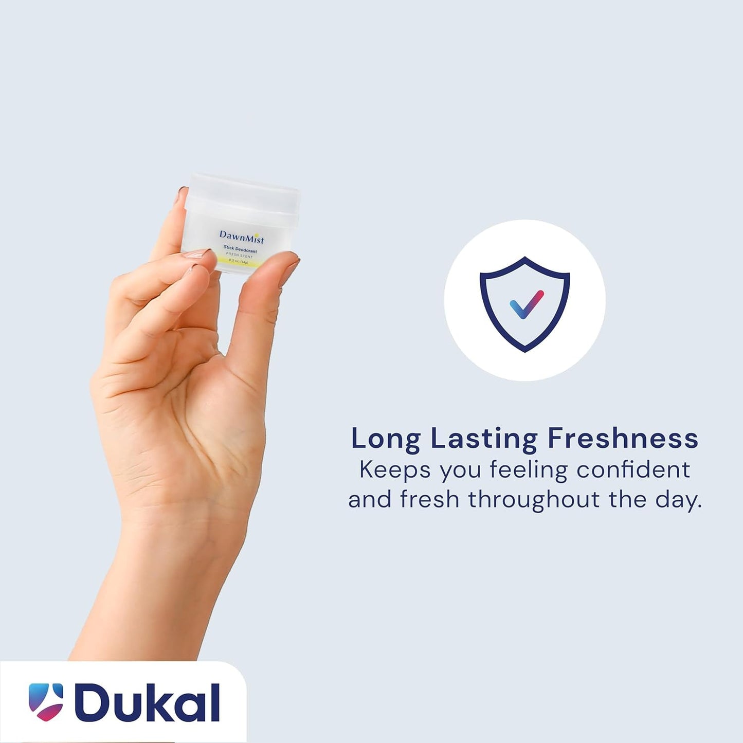 Dukal DawnMist Stick Deodorant, 0.5 oz - Clear Formula, Fresh & Clean Scent - Pack of 6 - Convenient Travel Size Beauty and Personal Care DawnMist