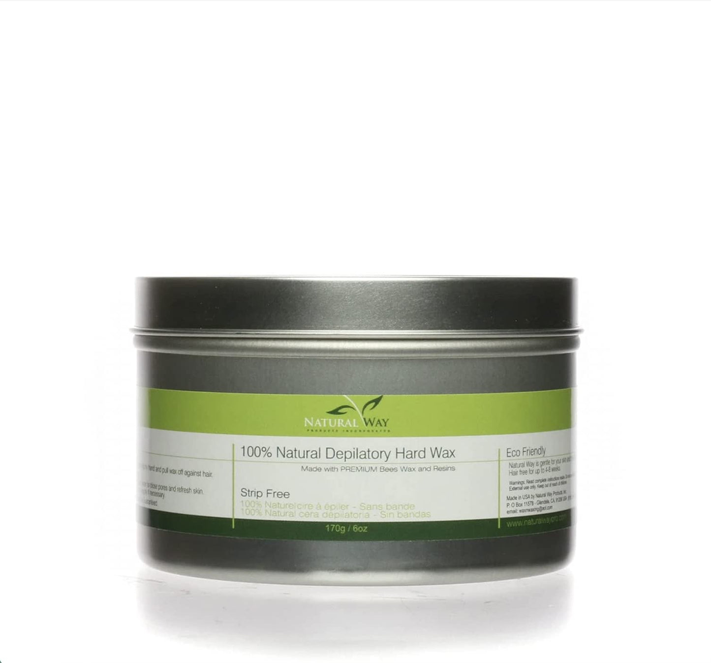 Natural Way Hard Wax: Face & Body Waxing - Orange Formula Universal Can - 6oz/170g, For normal to dry skin Beauty and Personal Care Natural Way