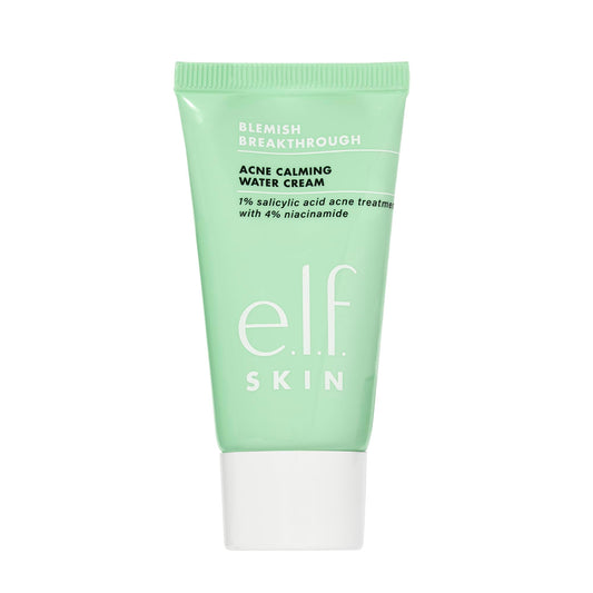 e.l.f. SKIN Blemish Breakthrough Calming Water Cream Mini, Lightweight Blemish-Fighting Face Moisturizer, Prevents New Blemishes & Calms Skin