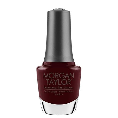 Morgan Taylor Nail Lacquer (A Touch Of Sass) Dark Red Professional Lacquer, Vibrant, Chip-Resistant, Fast-Drying, Long-Lasting, High-Shine, Perfect Beauty & Personal Care Morgan Taylor