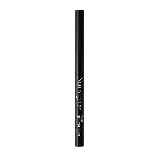 Neutrogena Intense Gel Eyeliner, Eye Makeup with Antioxidant Vitamin E, Bold Precision Eyeliner, Smudge- and Water-Resistant, Jet Black, 0.004 oz