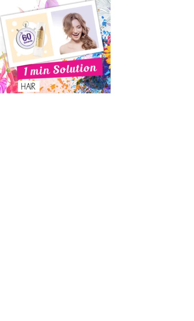 L'Action Paris Touch Up Hair Cover Stick, Covers Grey Hair & Discoloured Roots, Water Resistant Long Lasting Formula for Natural Look, Washes out