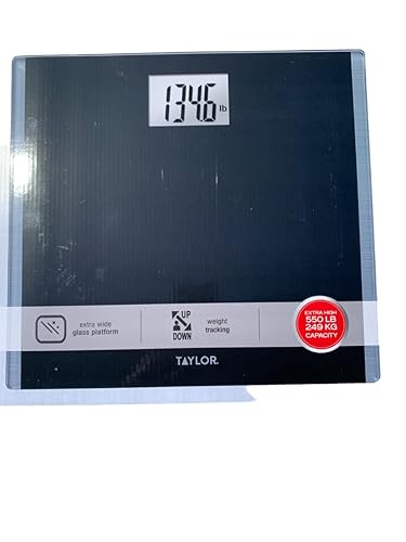 Glass Digital Scale Extra High 550LB /240KG Capacity