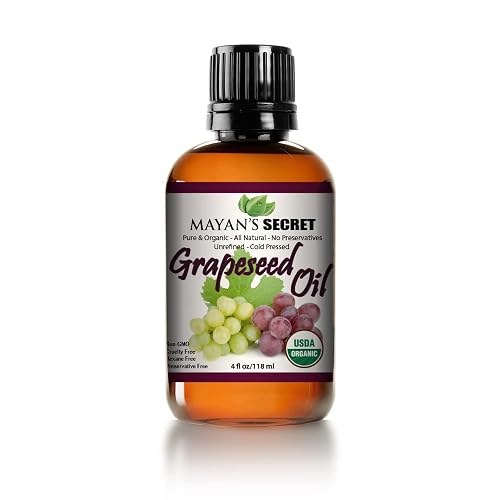 USDA Certified Organic GRAPESEED Oil Anti-Aging MOISTURIZER - Facial Cleanser | Unrefined, Cold Pressed | Essential to Reduce Skin Wrinkles