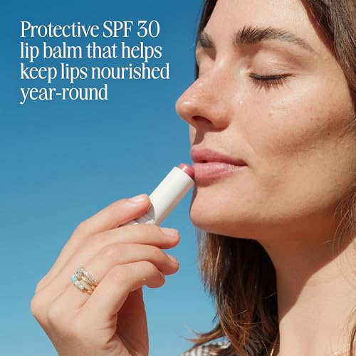 COOLA Organic Liplux Tinted Lip Balm and Sunscreen with SPF 30, Dermatologist Tested Lip Care for Daily Protection, Vegan and Gluten Free, 0.15 Oz