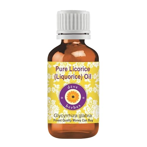 Deve Herbes Liquorice Oil (Glycyrrhiza glabra) | Infused | Pure | Non-Sticky | Lighweight | For Facial Care | Men & Women | 30ml (1 oz)