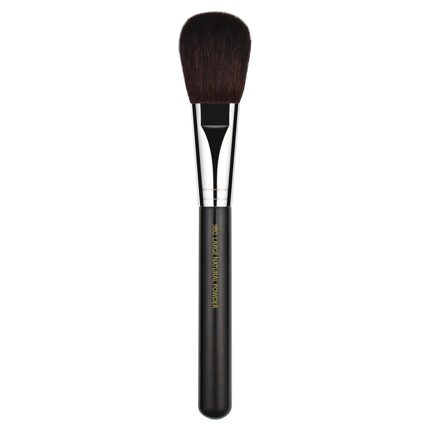 Bdellium Tools Professional Makeup Brush - Maestro Series 980 Large Natural Powder - With Soft Natural Fibers, For Airbrushed Finish (Black, 1pc)