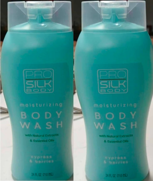 The Right Solutions Corporation Pro Silk Body Moisturizing Body Wash with Natural Extracts and Essential Oils, Cypress & Berries Scent, 24 Fl Oz Beauty & Personal Care The Right Solutions Corporation