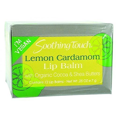 Lip Balm; Lemon Cardamom Vegan Beauty and Personal Care Soothing Touch