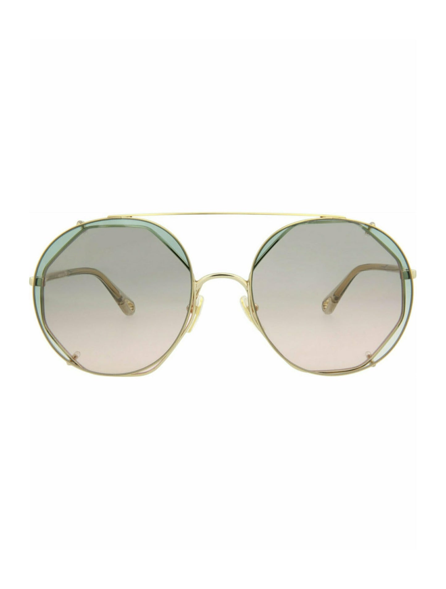 Chloé Round-Frame Metal Sunglasses