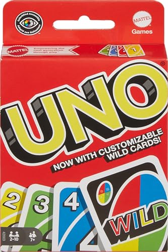 Mattel Games UNO Color & Number Matching Card Game for 2-10 Players Ages 7Y+