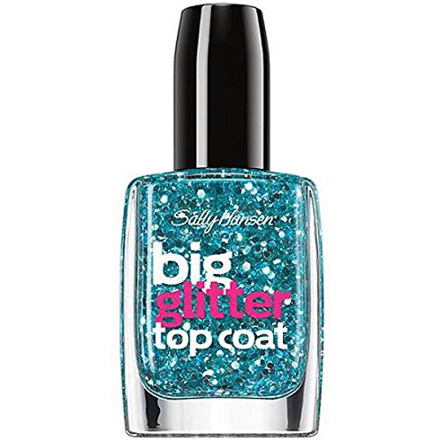 Sally Hansen Treatment Big Glitter Top Coat Nail Color, Blue Moonlight, 0.4 Fluid Ounce Beauty & Personal Care Sally Hansen