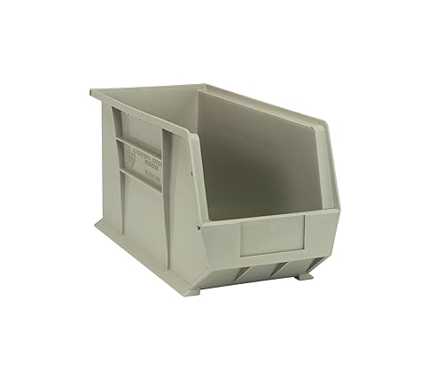Quantum Storage Systems QUS265SN Bin, 8-1/4" W x 18" D x 9" H, Polypropylene, Stone