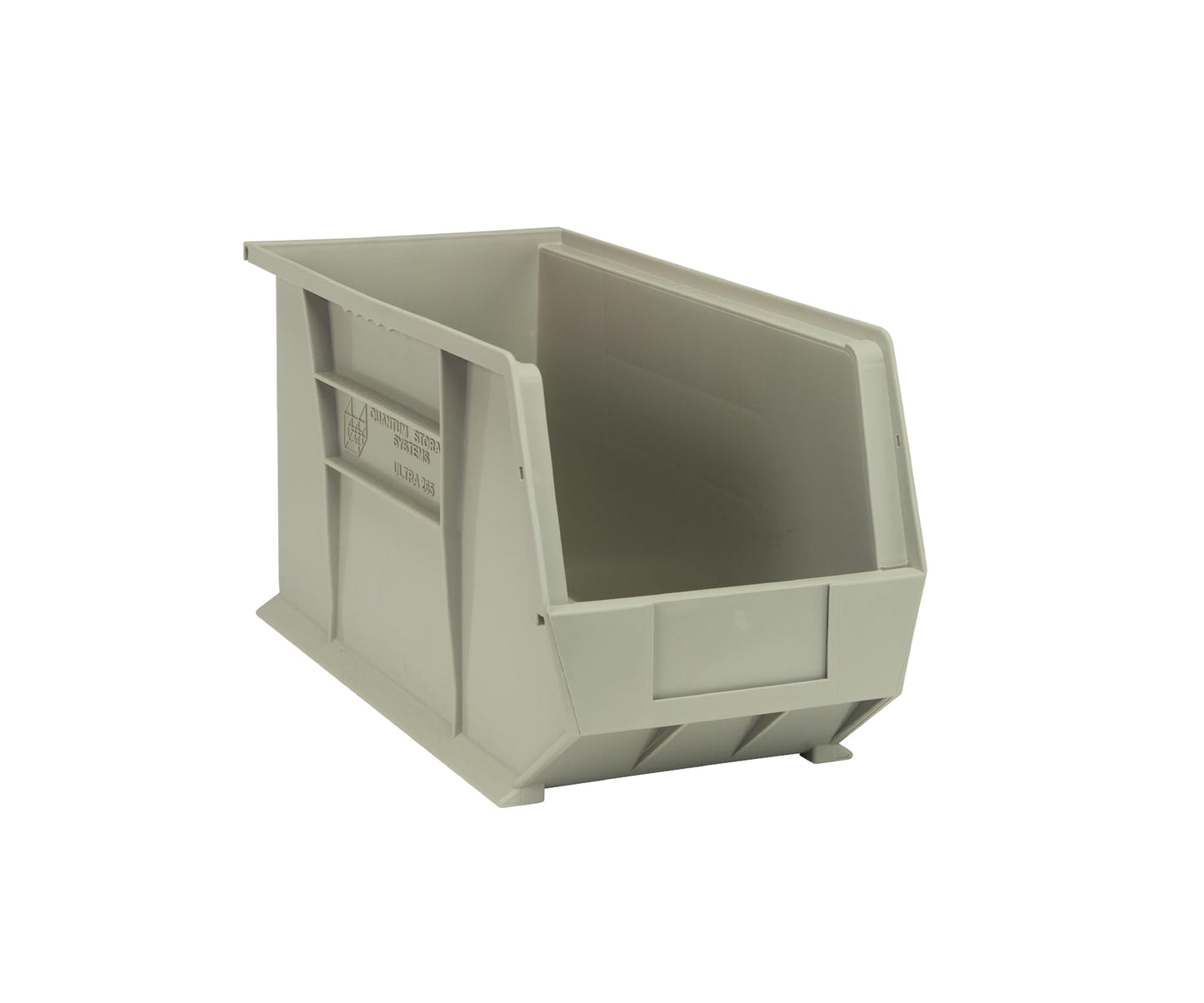 Quantum Storage Systems QUS265SN Bin, 8-1/4" W x 18" D x 9" H, Polypropylene, Stone