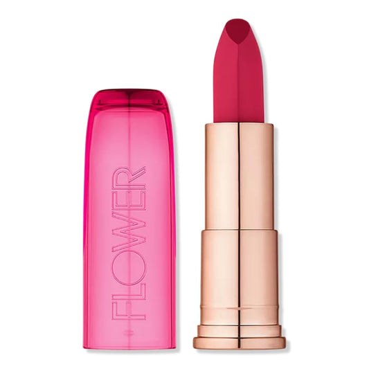 FLOWER BEAUTY By Drew Barrymore Perfect Pout Moisturizing Lipstick - Soothes Lips + Hydrates - Creamy Lip Tint + Natural Looking Shine + Buildable